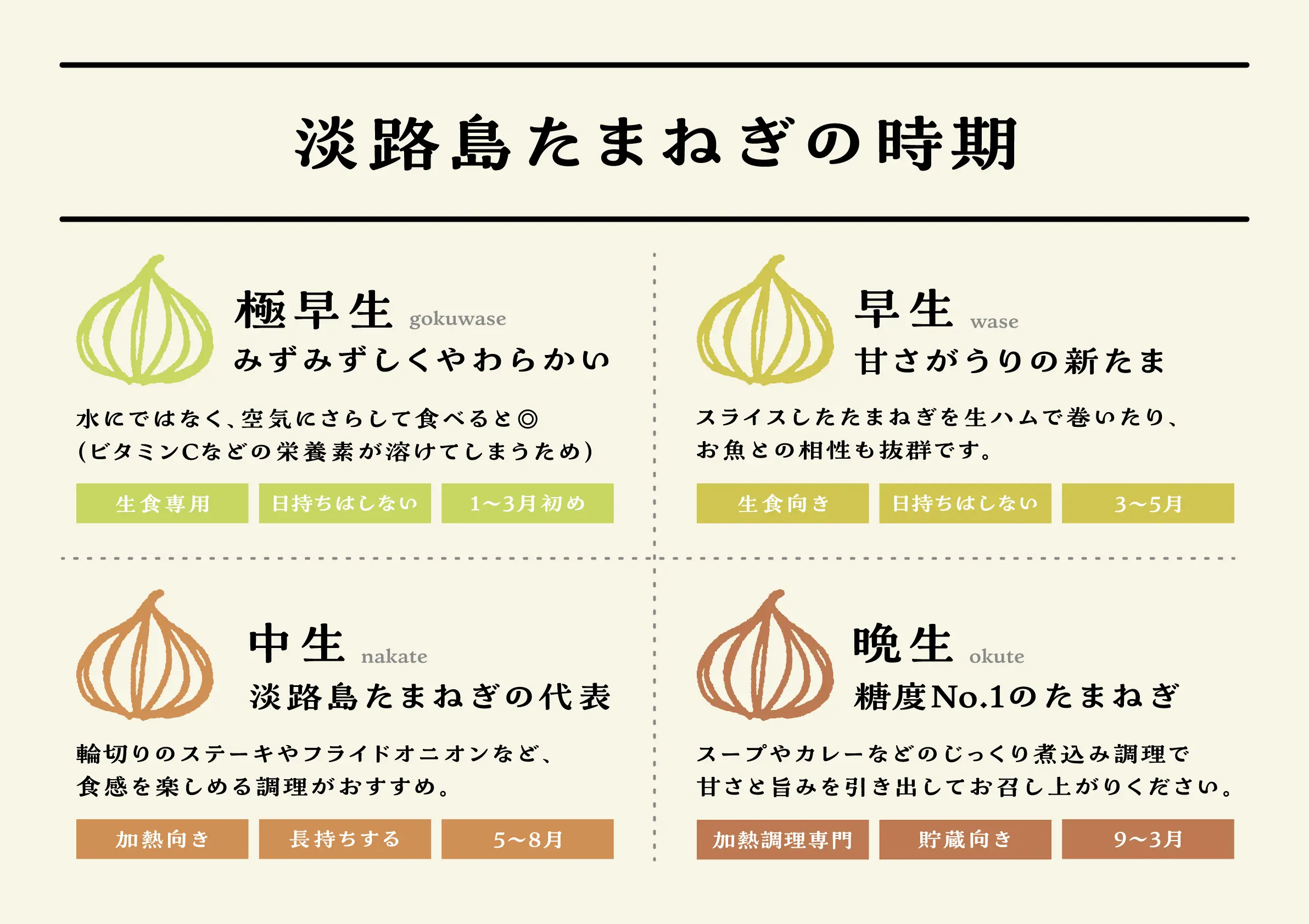 たまねぎ 淡路島 たまねぎのシーズン
