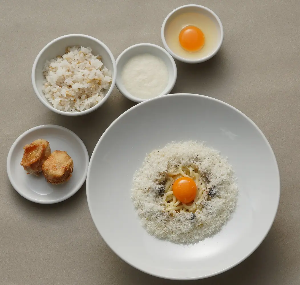 淡路島 生パスタ 釜玉カルボ Trepici ランチ